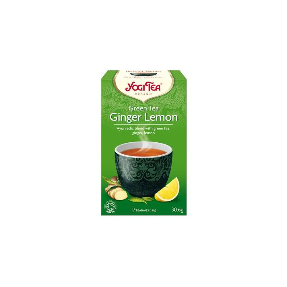 Kjøp Yogi Tea Green Tea Ginger Lemon 17 Poser Med24no 3552