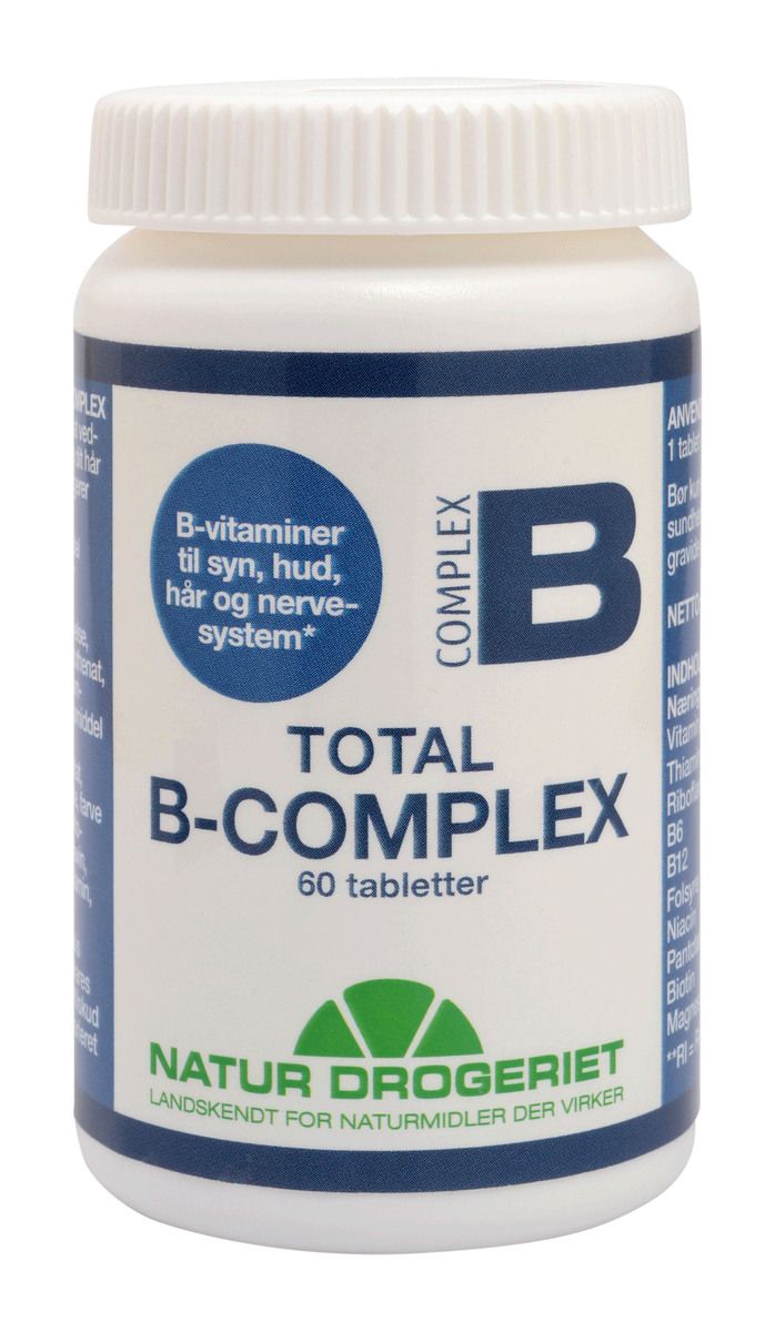 Kjøp Natur-Drogeriet B-Complex Total - 60 Tabletter På Med24.no