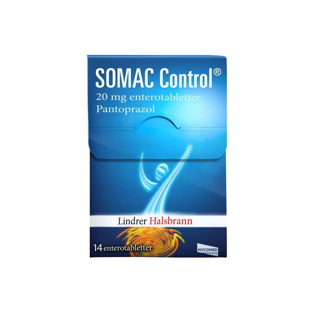 Kjøp Somac Control 20 mg enterotabletter - 14 stk hos Med24.no