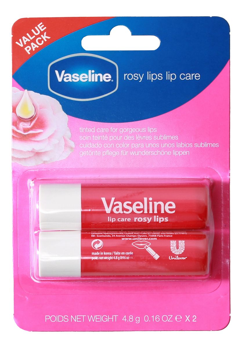 Vaseline Rosy Lips Lip Care 2 Stk Med24 No