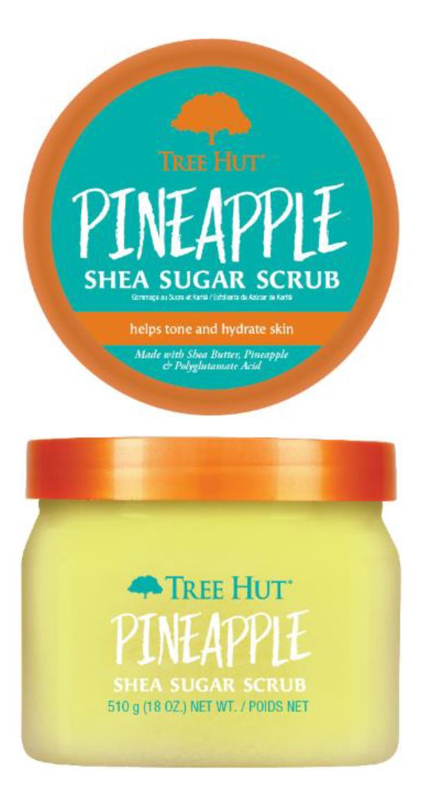 Kjøp Tree Hut Shea Sugar Scrub Pineapple - 510 ml. hos Med24.no