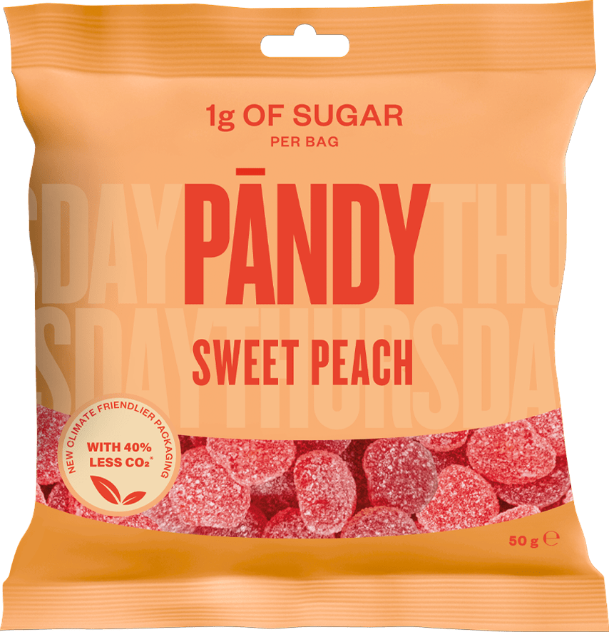 Pandy Sweet Peach - 50 g | Med24.no